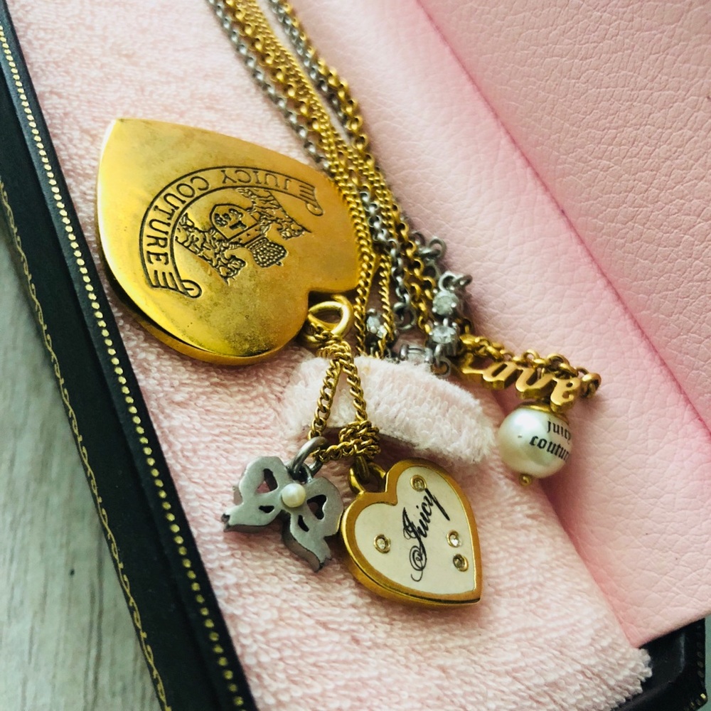 Juicy Couture Layered Charm Necklace
